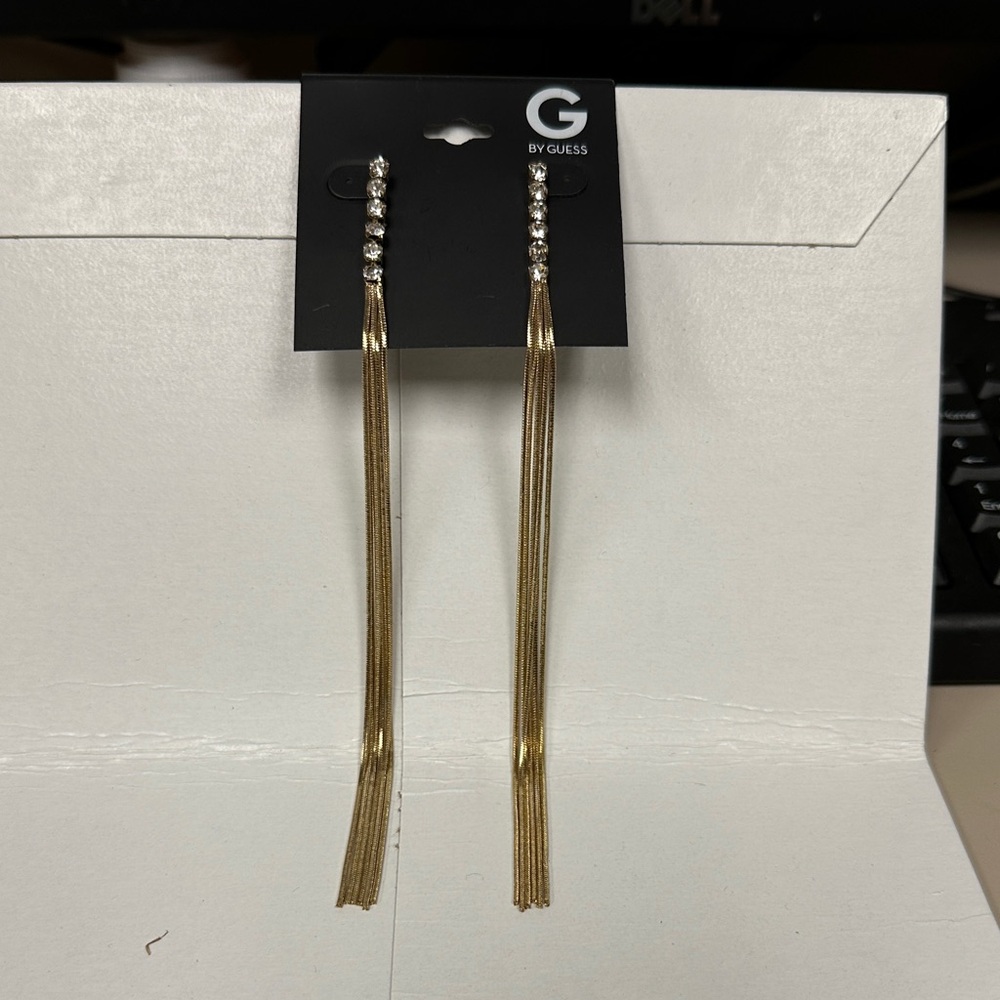 NWT, Guess/Marciano Gold Dangle Earrings